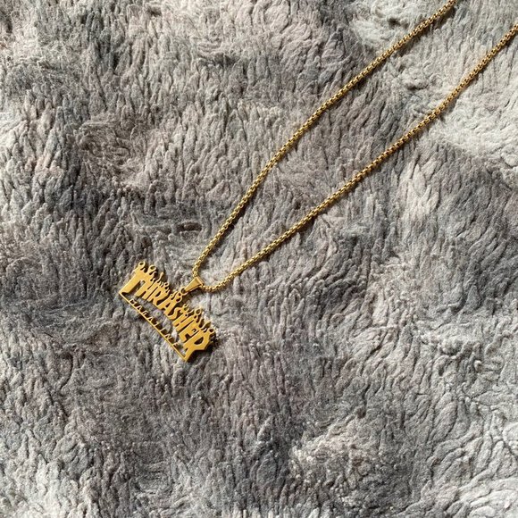 Thrasher magazine gold chain necklace - Picture 4 of 6